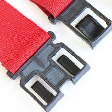 画像4: 90s USA製 Dickiesディッキーズ Perry Suspenders 無地 フック式 サスペンダー 赤★216 (4)