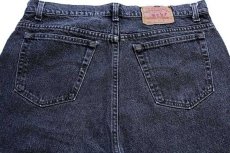 画像5: 80s USA製 Levi'sリーバイス 550 先染め ブラック デニムパンツ w38 (5)