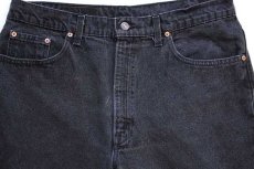 画像4: 90s USA製 Levi'sリーバイス 550 ブラック デニムパンツ w38 L30★33 (4)