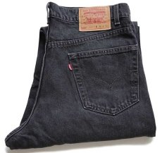 画像1: 90s USA製 Levi'sリーバイス 550 ブラック デニムパンツ w36 L30★32 (1)