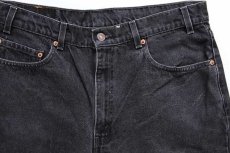 画像4: 90s USA製 Levi'sリーバイス 550 ブラック デニムパンツ w36 L30★32 (4)