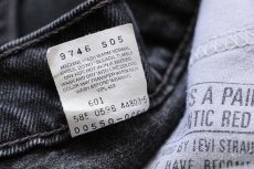 画像7: 90s USA製 Levi'sリーバイス 550 ブラック デニムパンツ w36 L30★32 (7)