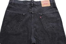 画像5: 90s USA製 Levi'sリーバイス 550 ブラック デニムパンツ w36 L30★32 (5)