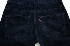 画像5: 00s ルーマニア製 Levi'sリーバイス 507 コーデュロイパンツ 黒 w32 L32★ユーロ (5)