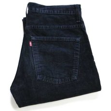 画像1: 00s ルーマニア製 Levi'sリーバイス 507 コーデュロイパンツ 黒 w32 L32★ユーロ (1)