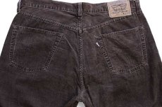 画像5: 90s Levi'sリーバイス 551 コーデュロイパンツ 焦げ茶 w36★ユーロ (5)