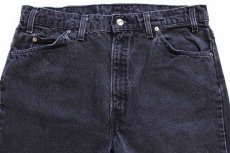 画像4: 90s USA製 Levi'sリーバイス 505 ブラック デニムパンツ w36 L32★29 (4)