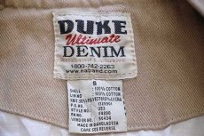 画像4: DUKE Ultimate DENIM 無地 カラーデニム スタジャン ベージュ S (4)