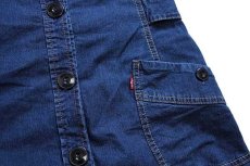 画像6: 00s Levi'sリーバイス マキシ丈 ストレッチ デニム ワンピース S MIS (6)