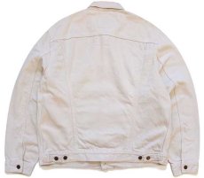 画像2: 90s Levi'sリーバイス 70503 カラーデニムジャケット 4ポケット ベージュ XL★ユーロ (2)