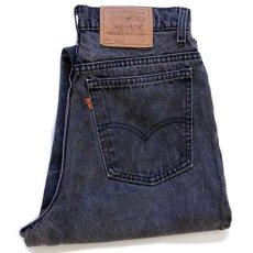 画像1: 90s USA製 Levi'sリーバイス 921 ブラック デニムパンツ 10 SHORT (1)