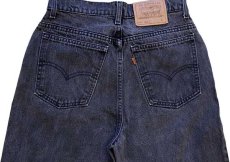 画像5: 90s USA製 Levi'sリーバイス 921 ブラック デニムパンツ 10 SHORT (5)