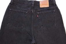 画像5: 90s USA製 Levi'sリーバイス 512 ブラック デニムパンツ 16 REG. L★05 (5)