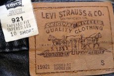 画像6: 90s USA製 Levi'sリーバイス 921 ブラック デニムパンツ 10 SHORT (6)