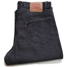 画像1: 00s USA製 Levi'sリーバイス 550 ブラック デニムパンツ w36 L32★118 (1)