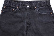 画像4: 00s USA製 Levi'sリーバイス 550 ブラック デニムパンツ w36 L32★118 (4)