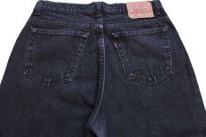 画像5: 90s USA製 Levi'sリーバイス 560 ブラック デニムパンツ w34 L32★19 (5)