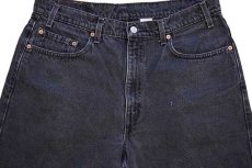 画像4: 90s メキシコ製 Levi'sリーバイス 550 ブラック デニムパンツ w36 L32★90 (4)