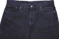 画像4: 90s カナダ製 Levi'sリーバイス 550 ブラック デニムパンツ w40 L32★125 ユーロ (4)