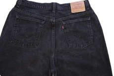 画像5: 90s USA製 Levi'sリーバイス 550 ブラック デニムパンツ 18W M (5)