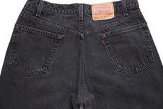 画像5: 90s USA製 Levi'sリーバイス 550 ブラック デニムパンツ w36 L32★122 (5)