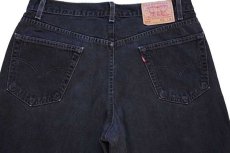 画像5: 90s メキシコ製 Levi'sリーバイス 550 ブラック デニムパンツ w36 L34★108 (5)