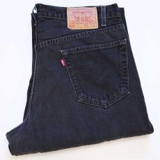 画像1: 90s メキシコ製 Levi'sリーバイス 550 ブラック デニムパンツ w36 L34★108 (1)