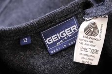 画像4: オーストリア製 GEIGER ノーカラー チロリアン ボイルドウール ジャケット チャコールグレー 52 (4)