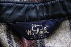 画像4: 80s USA製 Woolrichウールリッチ タータンチェック ウールシャツ (4)