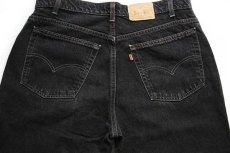 画像5: 90s USA製 Levi'sリーバイス SIGNATURE 545 ブラック デニムパンツ w38 L30 (5)