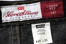 画像7: 90s USA製 Levi'sリーバイス SIGNATURE 545 ブラック デニムパンツ w38 L30 (7)