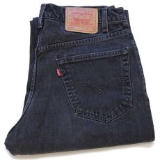 画像1: 00s メキシコ製 Levi'sリーバイス 550 ブラック デニムパンツ w34 L30 (1)