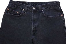 画像4: 00s メキシコ製 Levi'sリーバイス 550 ブラック デニムパンツ w34 L30 (4)