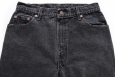 画像4: 90s USA製 Levi'sリーバイス 550 ブラック デニムパンツ 12 REG.L★107 (4)