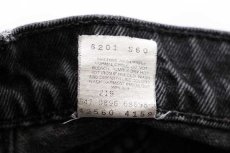 画像6: 90s メキシコ製 Levi'sリーバイス 560 ブラック デニムパンツ w36 L30★24 (6)