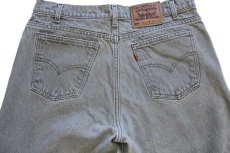 画像5: 90s USA製 Levi'sリーバイス 550 先染め カラーデニムパンツ グリーングレー w36 L32 (5)