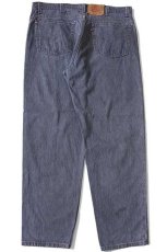 画像3: 90s USA製 Levi'sリーバイス 550 先染め グレー デニムパンツ w40 L30★93 (3)