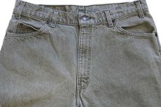 画像4: 90s USA製 Levi'sリーバイス 550 先染め カラーデニムパンツ グリーングレー w36 L32 (4)