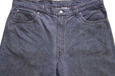 画像4: 90s USA製 Levi'sリーバイス 550 先染め グレー デニムパンツ w40 L30★93 (4)