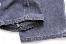 画像8: 90s USA製 Levi'sリーバイス 550 先染め グレー デニムパンツ w40 L30★93 (8)