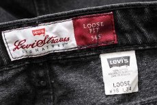 画像6: 90s メキシコ製 Levi'sリーバイス SIGNATURE 545 ブラック デニムパンツ w36 L34 (6)