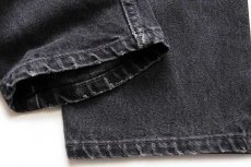 画像8: 90s USA製 Levi'sリーバイス 550 ブラック デニムパンツ w31 L30★139 (8)