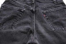 画像5: 90s USA製 Levi'sリーバイス 550 ブラック デニムパンツ w31 L30★139 (5)