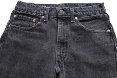 画像4: 90s USA製 Levi'sリーバイス 550 ブラック デニムパンツ w31 L30★139 (4)