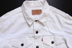 画像3: 80s USA製 Levi'sリーバイス 70506 ホワイト デニムジャケット 4ポケット (3)