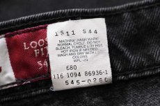 画像7: 90s メキシコ製 Levi'sリーバイス SIGNATURE 545 ブラック デニムパンツ w36 L34 (7)