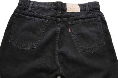 画像5: 90s メキシコ製 Levi'sリーバイス SIGNATURE 540 バード 刺繍 ブラック デニムパンツ w36★A (5)