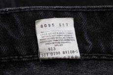 画像7: 90s USA製 Levi'sリーバイス 550 ブラック デニムパンツ w31 L30★139 (7)