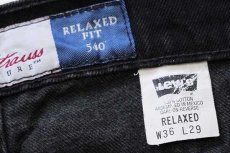 画像6: 90s メキシコ製 Levi'sリーバイス SIGNATURE 540 バード 刺繍 ブラック デニムパンツ w36★A (6)