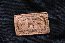 画像5: LAUREN JEANS ラルフローレン タータンチェックライナー ブラックデニム ハンティングタイプ カバーオール 1X★ジャケット (5)